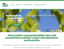 Tablet Screenshot of matkatieto.fi
